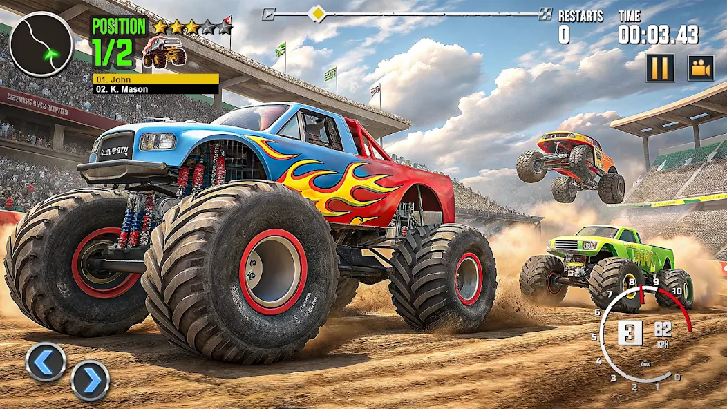 Monster truck racing game